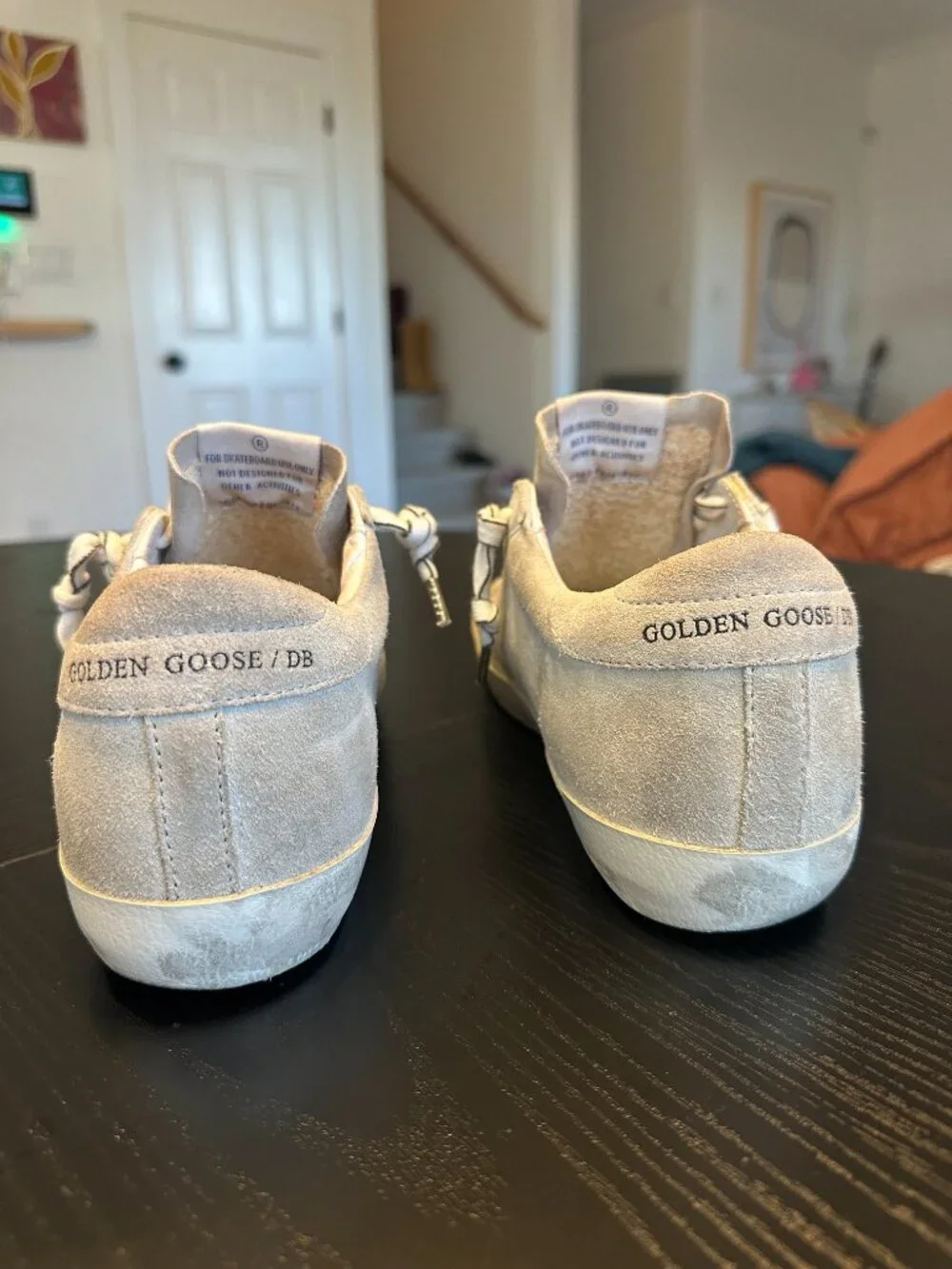 Golden Goose Grey Suede Super Star Low Top Sneakers - Picture 4 of 5
